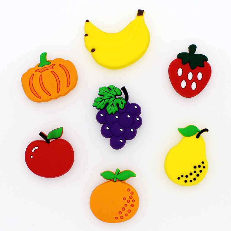 Fruit pattern shoe accessories pic 1