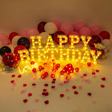 led灯连体love暖 粉 彩色霓虹灯表白约会厂家直销房间装饰少女风详情7