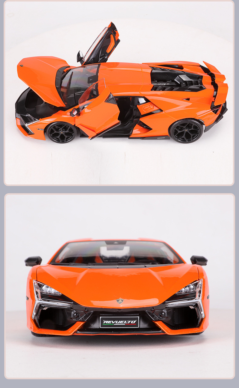 美驰图1:18兰博Revuelto雷文顿合金车模摆件金属汽车模型男孩礼物详情7