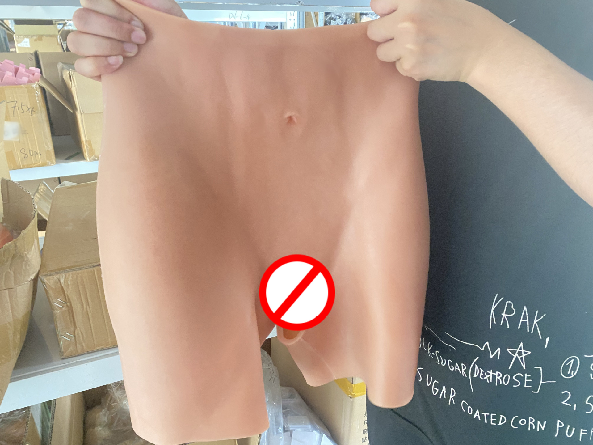 0.8-2.6增厚丰臀丰胯神器伪娘变装假阴裤开档四角裤假屁股硅胶臀详情12