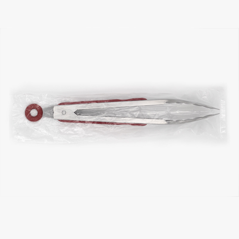 Thickened stainless steel food tongs, BBQ grill tongs, 9-inch baked food bread tongs, stainless steel steak tongs pic 11