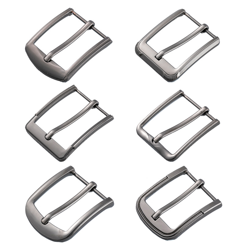 爆款男士平滑皮带扣锌合金五金胶片板扣配33mm打眼皮带批发详情8
