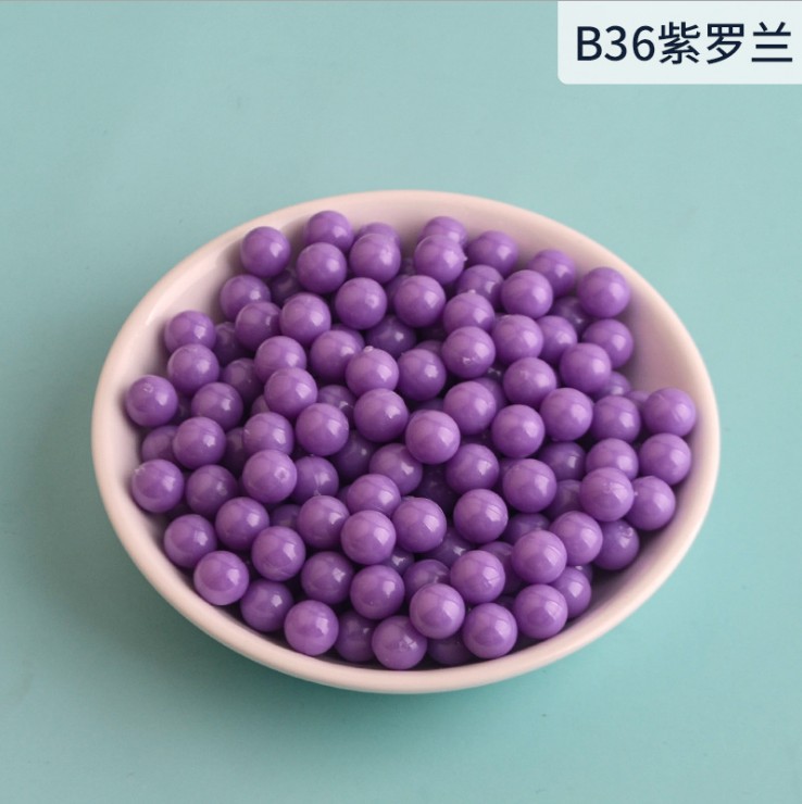The manufacturer sells candy bead-shaped small acrylic beads, round beads without holes, and benzene-transparent solid color beads as DIY jewelry accessories pic 8