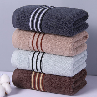 Wholesale pure cotton towels, thickened, soft, absorbent, polyester-cotton, all-cotton household face towels, gift embroidered, Gaoyang County factory pic 4