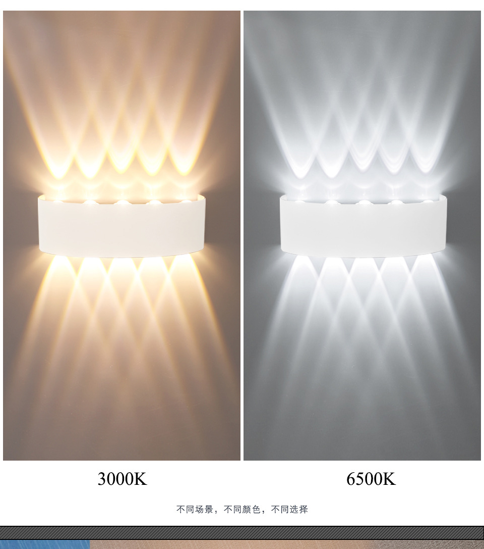 مصابيح المناظير الخارجية (LED)، ومصابيح المناظير البيضاء (LED) في المناظير البيضاء المضادة للماء، تدفئة عبر ممرات الحدائق الخارجية pic 4