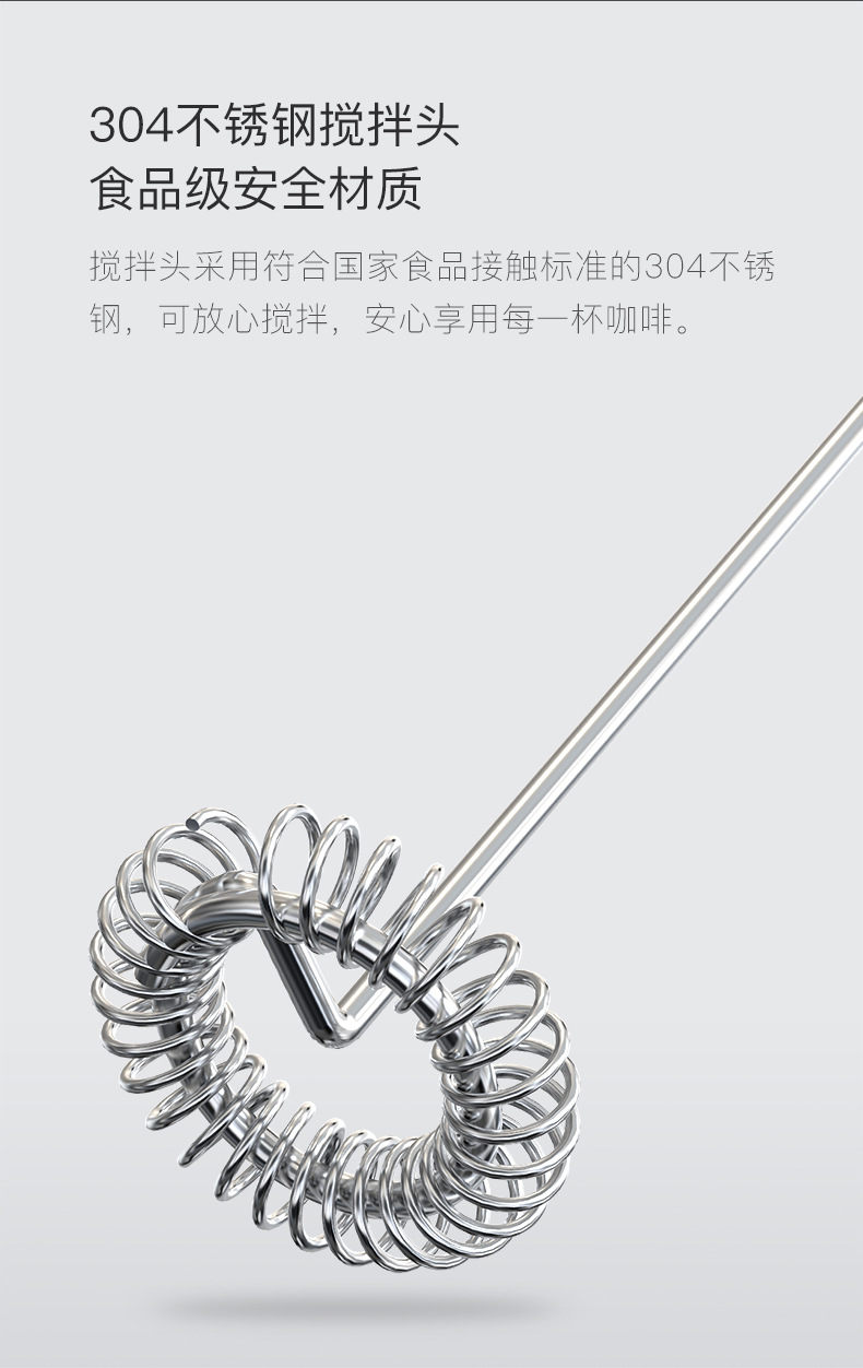 Cross-border new product: Electric milk frother, portable coffee cream milk mixer, color box packaging, automatic milk frother pic 4