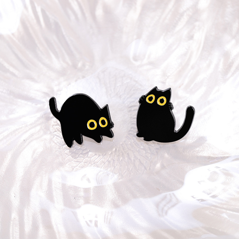 黑猫主题胸针 个性创意配饰 其他分类收藏品 时尚装饰品 独特设计礼品详情15