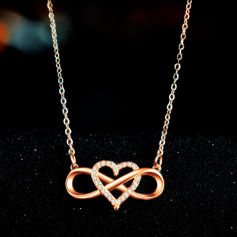 Межконтинентальная wish amazon fashion golden hearts, модель lucky 8 diamond amore, подвеска, ожерелья и украшения pic 21