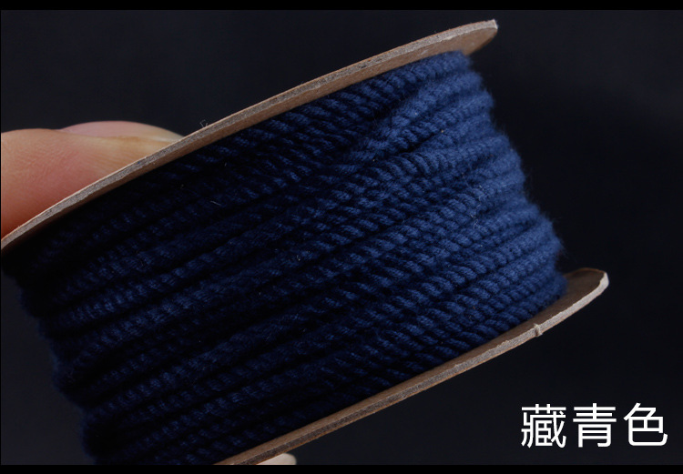 Hand-rolled cotton thread for cultural play, Tibetan-style hand-rolled cotton rope, passion seed, vajra Bodhi, cultural play cotton thread, tassel thread, colorful pic 55