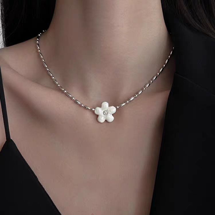 海边沙滩度假风贝壳轻奢项链ins小众设计感配饰编织绳甜美锁骨链详情6