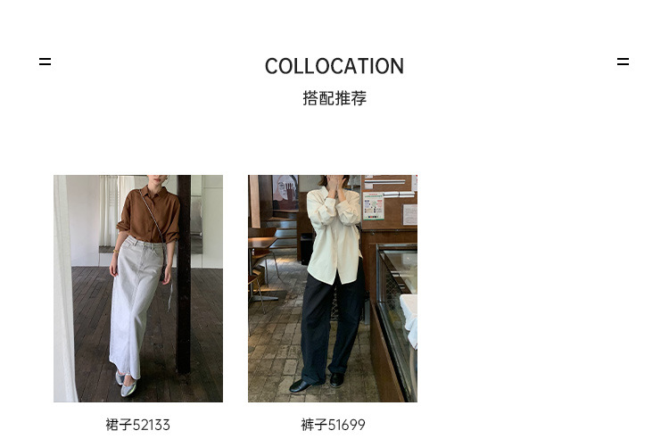 CLEAN simple and high-quality inner layer shirt for women 2024 Thirteen Factories Winter New skin-friendly and Comfortable Shirt 52288 pic 4