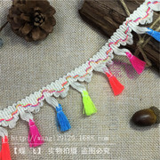 凤尾系列2.3CM小香风韩国织带毛边流苏凤尾花边服饰箱包辅料配件辅料花边织带详情5