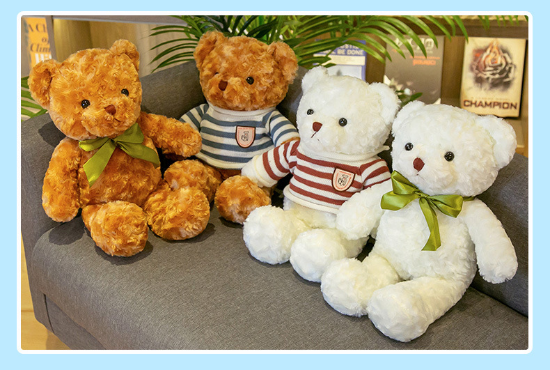 Factory wholesale teddy bears, bear hugs, bear dolls, plush toys, bear pillows, cute stuffed dolls, wedding gifts pic 59