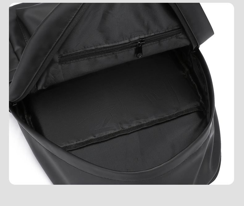 新款时尚潮流双肩包黑色大学生书包休闲大容量男士旅行电脑背包详情8