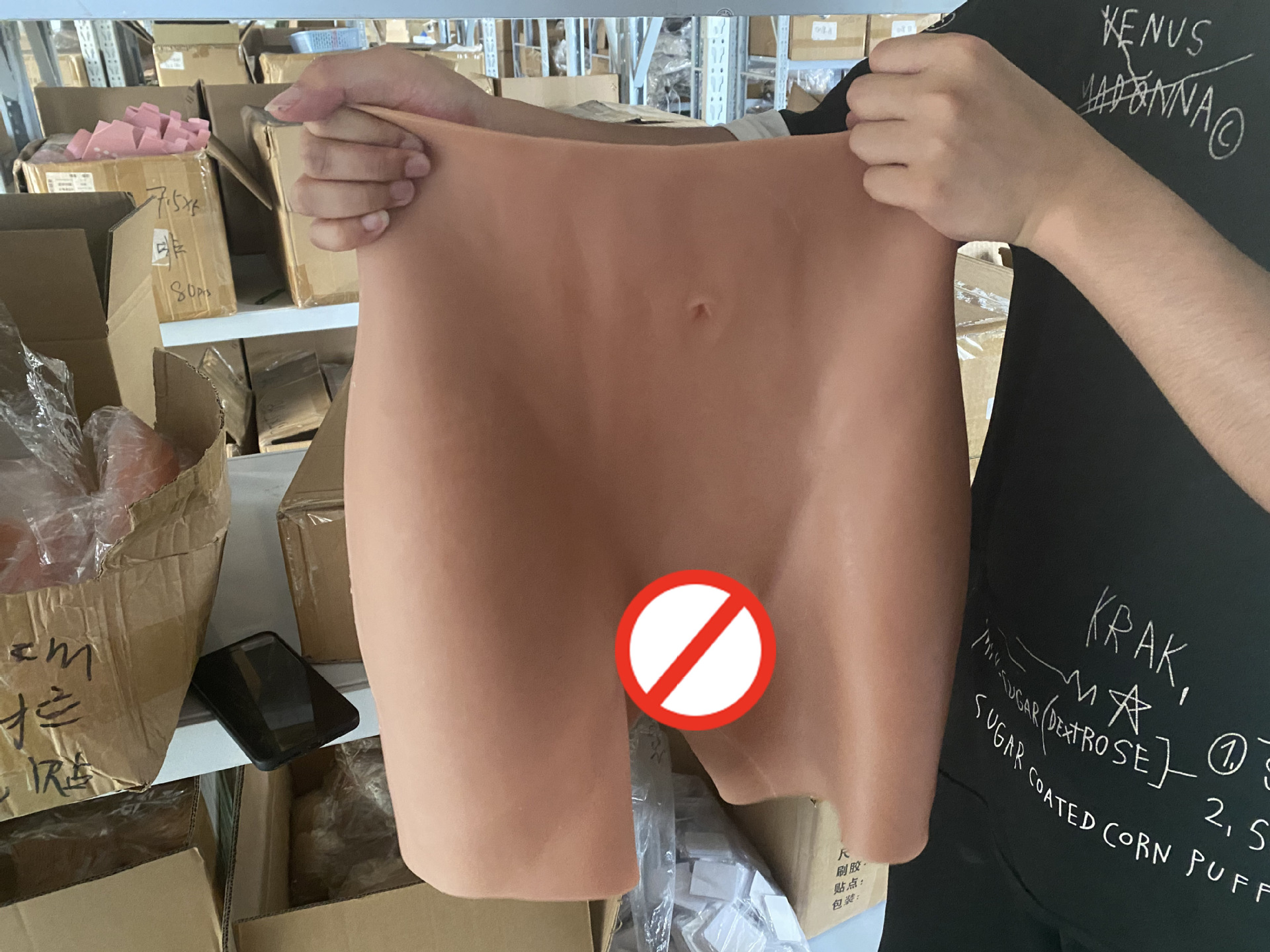 0.8-2.6增厚丰臀丰胯神器伪娘变装假阴裤开档四角裤假屁股硅胶臀详情11