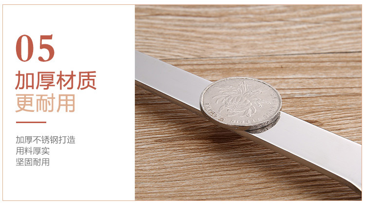Chaosheng Hardware 201 Non-magnetic Stainless Steel 3-millimeter plastic handle wood-grain imitation cooking spatula, soup spoon and kitchenware set pic 7