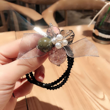 Cute hair tie, headwear and hair band, super fairy-like Korean version of Instagram influencer girl, dual-purpose hair tie, hair band and bracelet pic 13