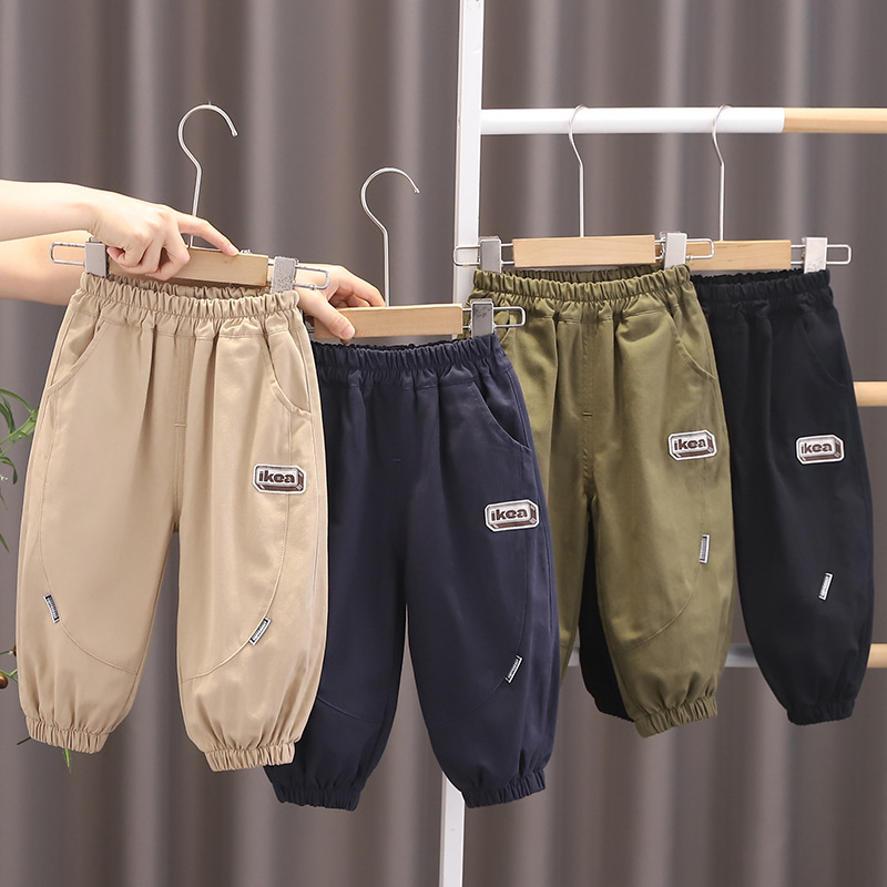 儿童裤子童装男童2024秋季新款批发 中小童男孩长裤 一件代发定制详情1