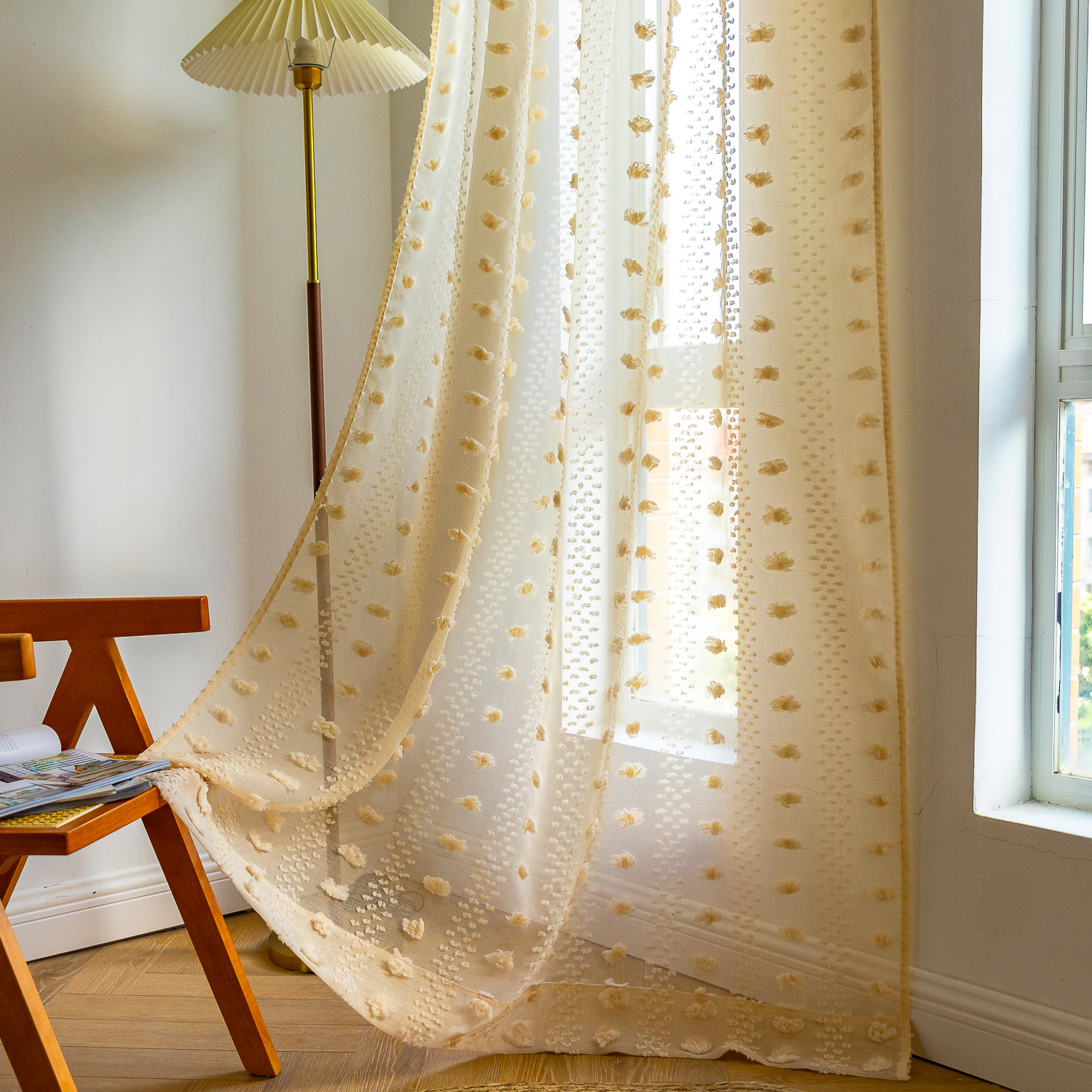 Cross-border best-selling Instagram influencer finished yellow niche light and thin window screen for living rooms and bedrooms. Manufacturer pic 7