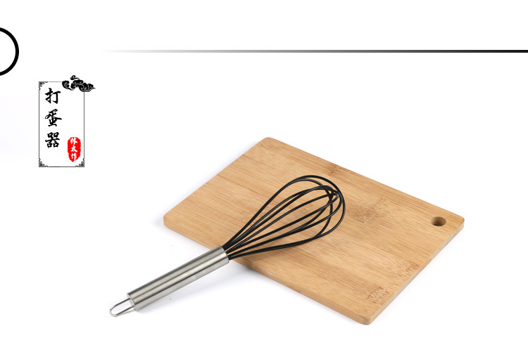 8-piece silicone kitchenware set, creative kitchen set, stainless steel high-temperature resistant spatula, non-stick pan, cross-border kitchenware pic 11