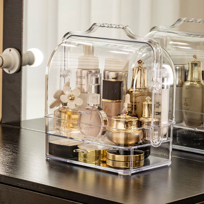 Acrylic transparent storage box, dust-proof storage box for cosmetics, factory direct sales pic 7