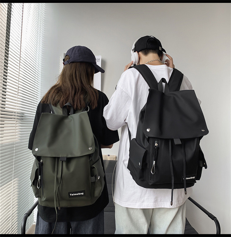 批发机车大容量防水学生书包新款双肩包跨境背包高级感潮牌休闲女详情18