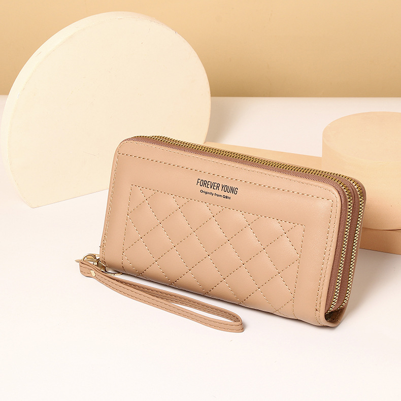 女士钱包女长款源头工厂女手拿包韩版手机包双拉链钱夹大容量卡包详情12