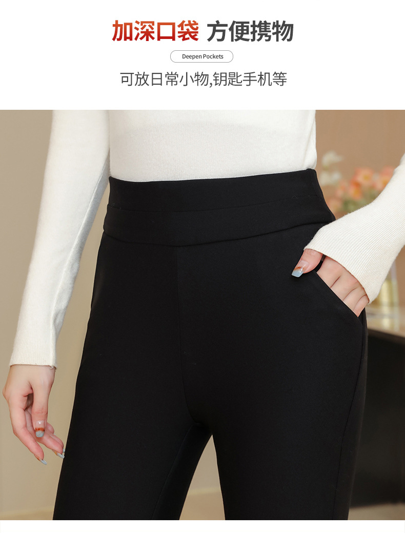 东北羊羔绒蚕丝棉裤女冬季高腰超厚保暖裤大码特厚外穿打底裤批发详情13