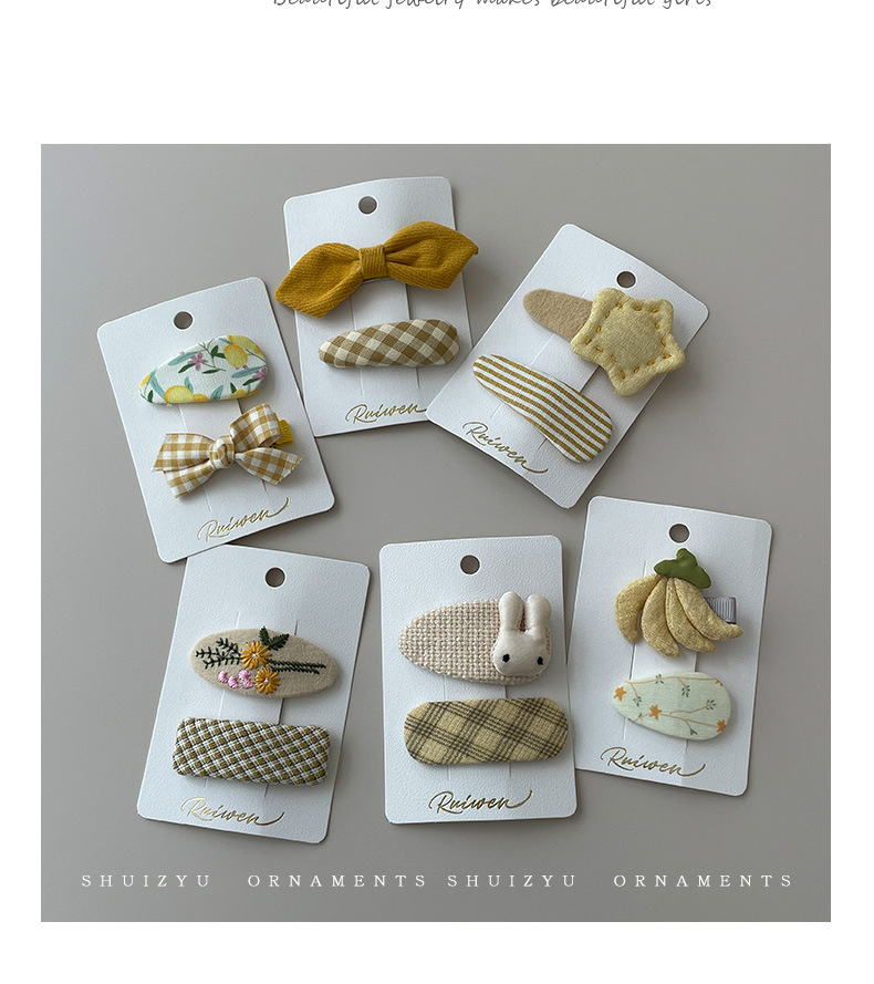 蝴蝶结儿童发夹小女孩发饰前额bb夹侧边刘海碎发卡夹子鸭嘴夹头饰详情6