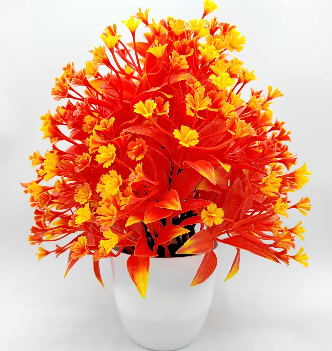 Hongsheng simulation process spherical flower tree desktop ornaments, hotel and office decorations, home furnishings pic 3