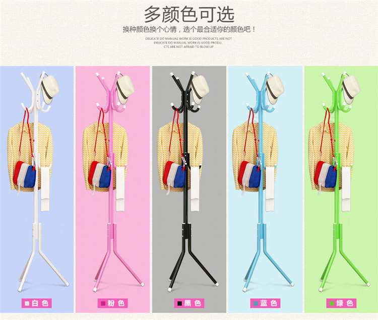 Fashionable coat rack, indoor grand floor-standing clothes hanger, simple bedroom hanging clothes hanger pic 9