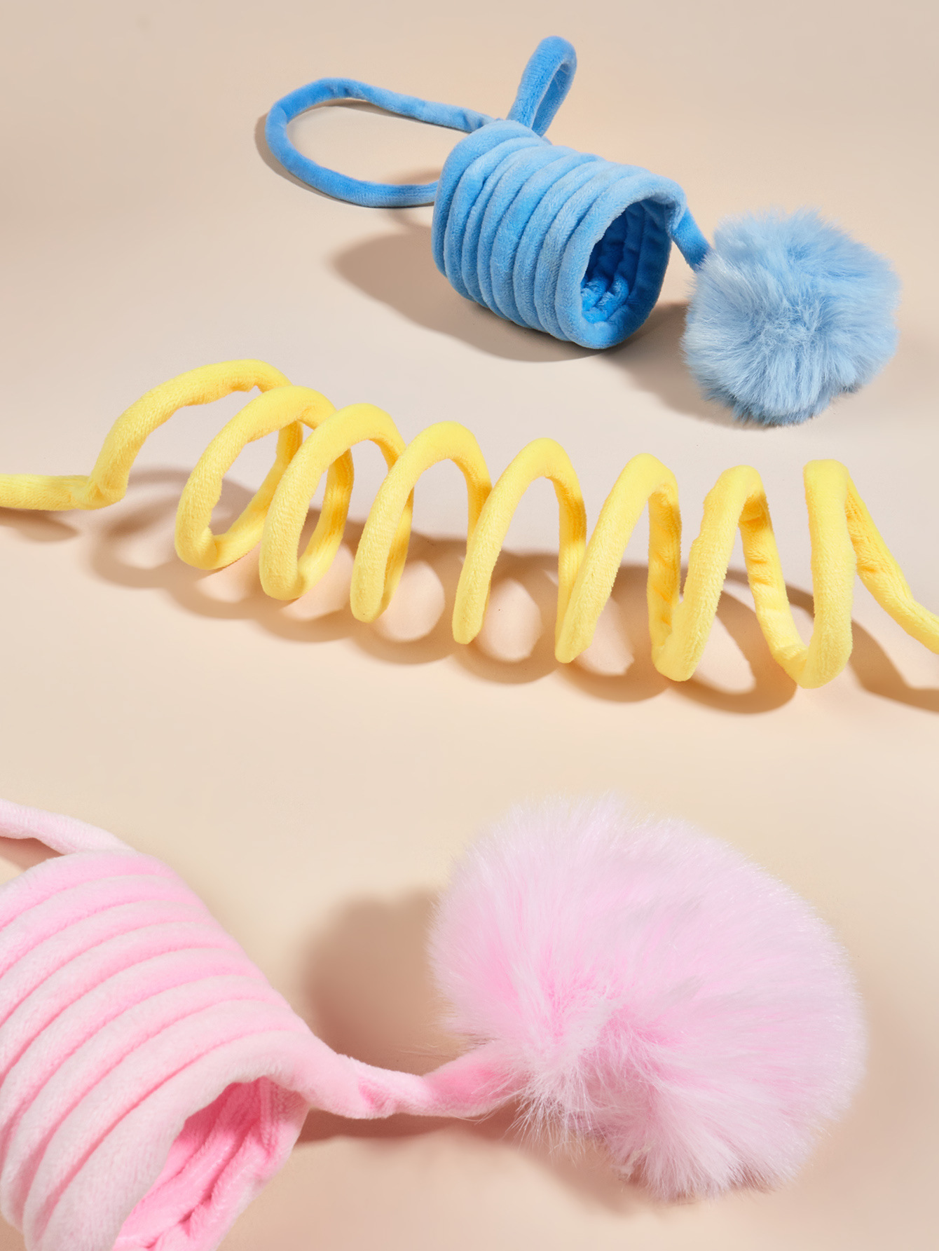 Wholesale of new cross-border pet products, including colorful plush cat spring cat toys, door-hanging suction cups, and cat toys pic 23