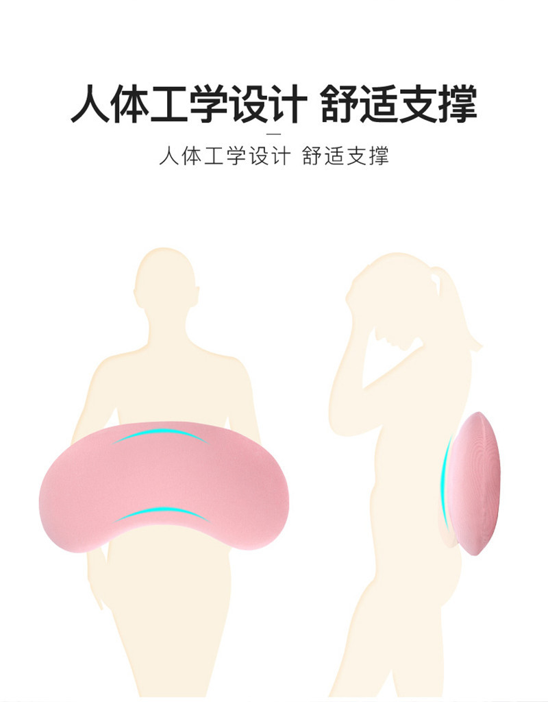 睡眠腰枕 记忆棉慢回弹靠枕 孕妇护腰 睡眠按摩腰垫 跨境爆款热销详情4