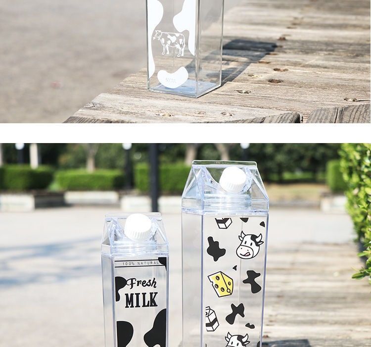 创意牛奶盒造型水杯韩版小清新少女心随手杯学生便携新疆专链详情8