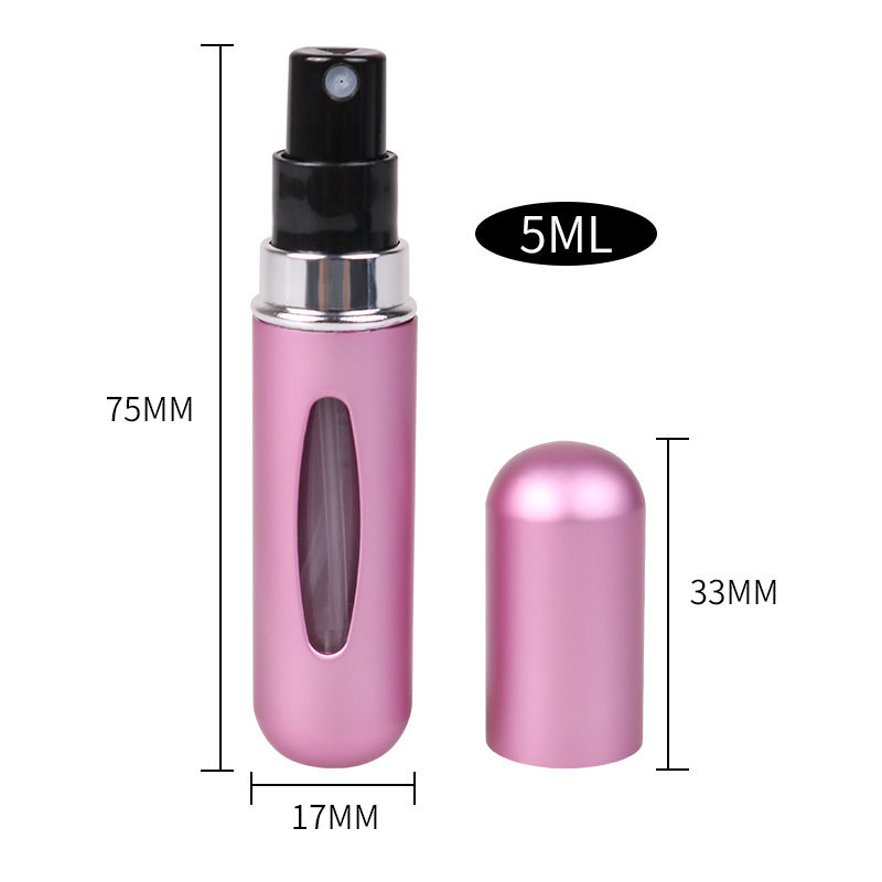 5ml perfume bottle, bottle-filled self-pumping, recyclable and refillable spray bottle, high-end portable cosmetic bottle pic 9