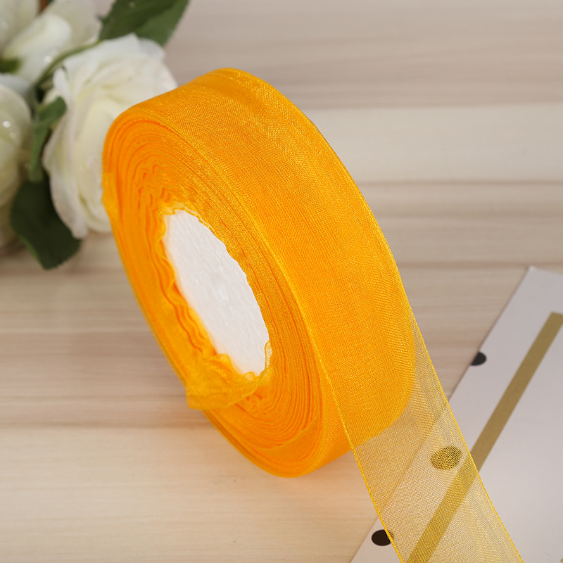 2.5cm ribbon DIY gift packaging tape, edge tape, red ribbon, silk ribbon, satin ribbon, wedding colorful ribbon pic 24