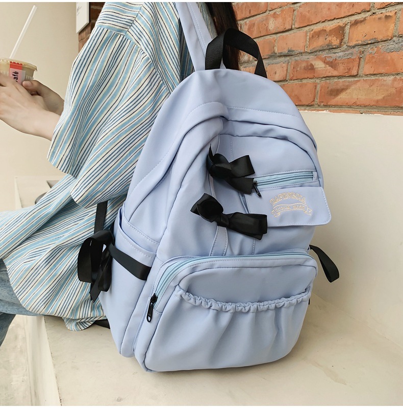 日系ins书包初中高中女生大学生高颜值双肩包蝴蝶结背包2023新款详情27