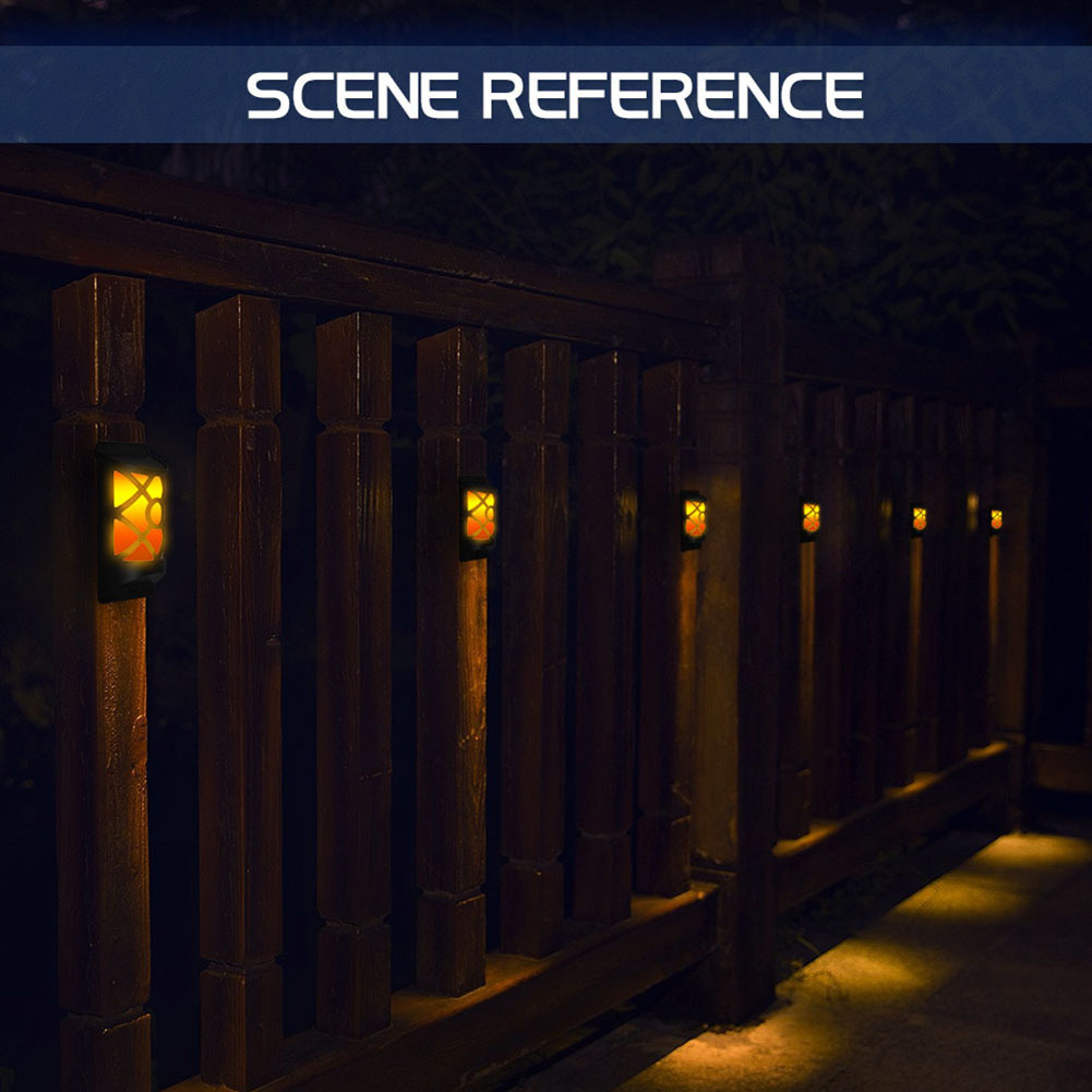 New solar wall lamps, led flame lamps, outdoor garden lamps, garden landscape decorative lamps, and household sensor street lamps pic 39