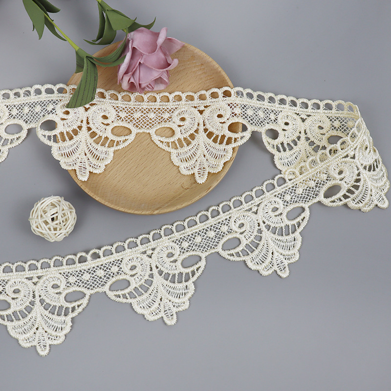 The original manufacturer supplies water-soluble lace sofa cushion cover accessories with a width of 7CM, featuring Yuebuyou embroidery lace pic 8