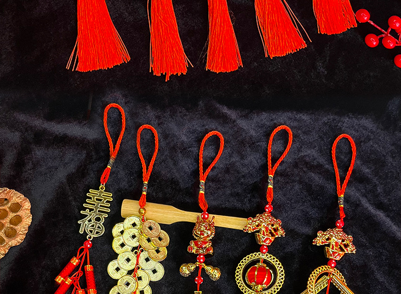 中国结小挂件门把手挂式车挂吊坠新家新年开业布置氛围国潮小挂饰详情2
