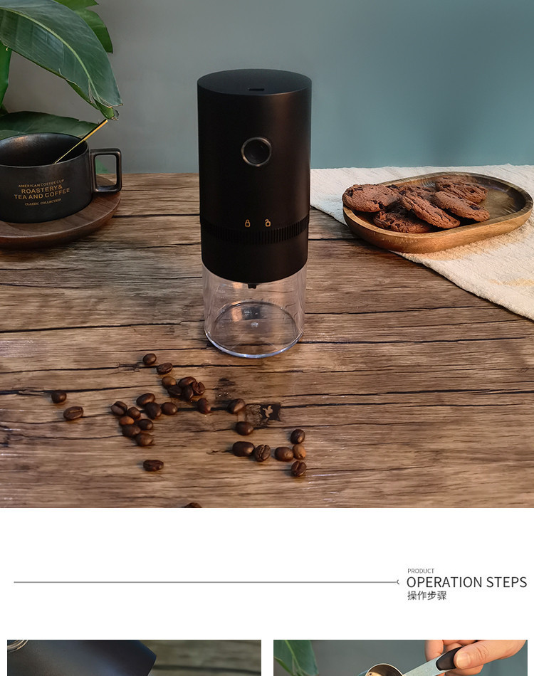 Cross-border portable electric coffee grinder, USB charging coffee grinder, electric coffee grinder, coffee bean grinder pic 18