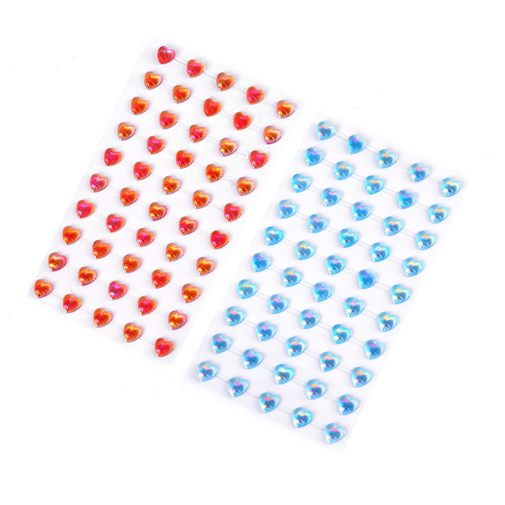 Daka acrylic decorative stickers, crystal gemstone stickers, car and mobile phone stickers, heart, crown, thumb, cherry pic 15
