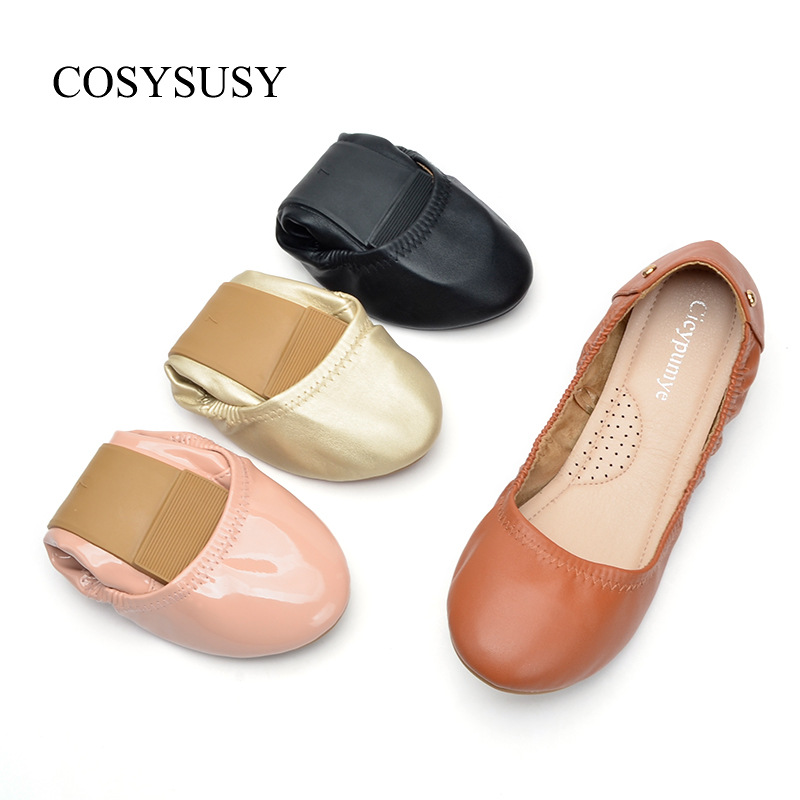 外贸跨境41码小香风单鞋浅口女软底不累脚妈妈鞋白色平底豆豆鞋详情5