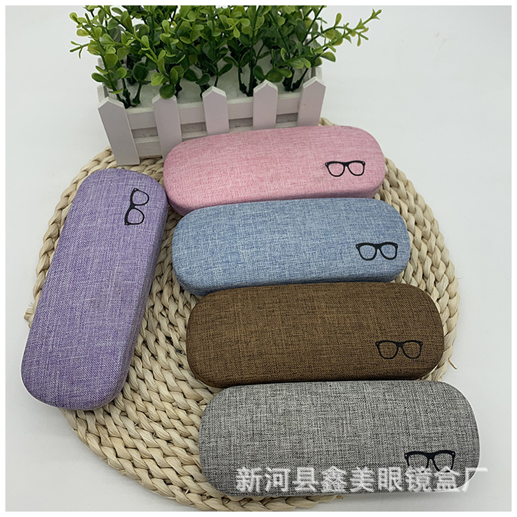 Iron eyeglass cases, linen small eyeglass cases wholesale, myopia eyeglass cases, eyeglass cases can be made with logos pic 6