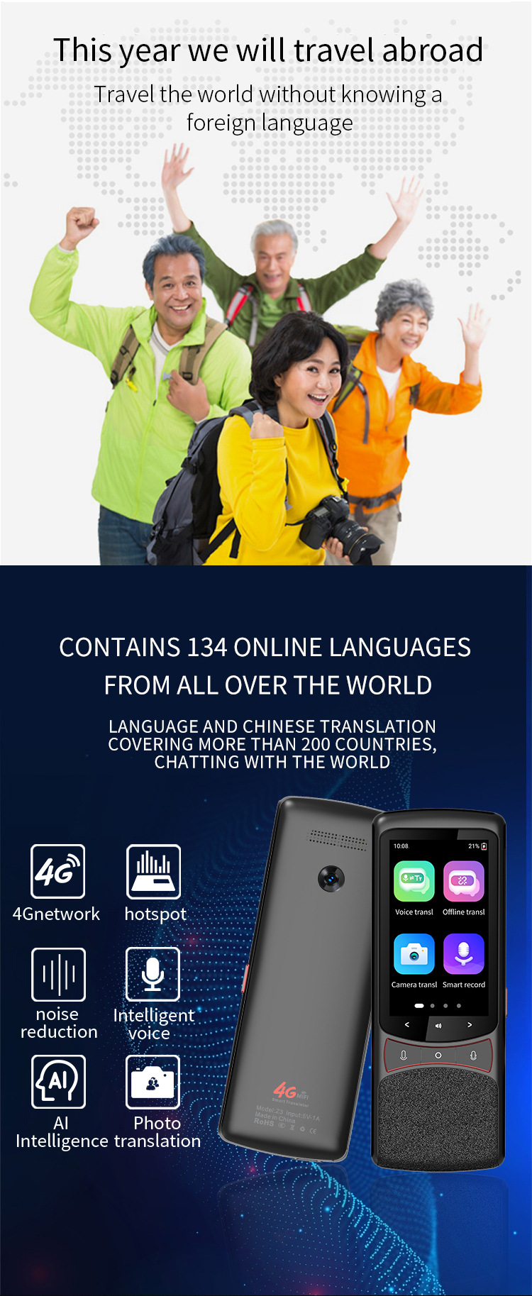 The Z3 offline translation machine offers simultaneous interpretation for 135 languages, including Arabic, Vietnamese and Mongolian pic 5