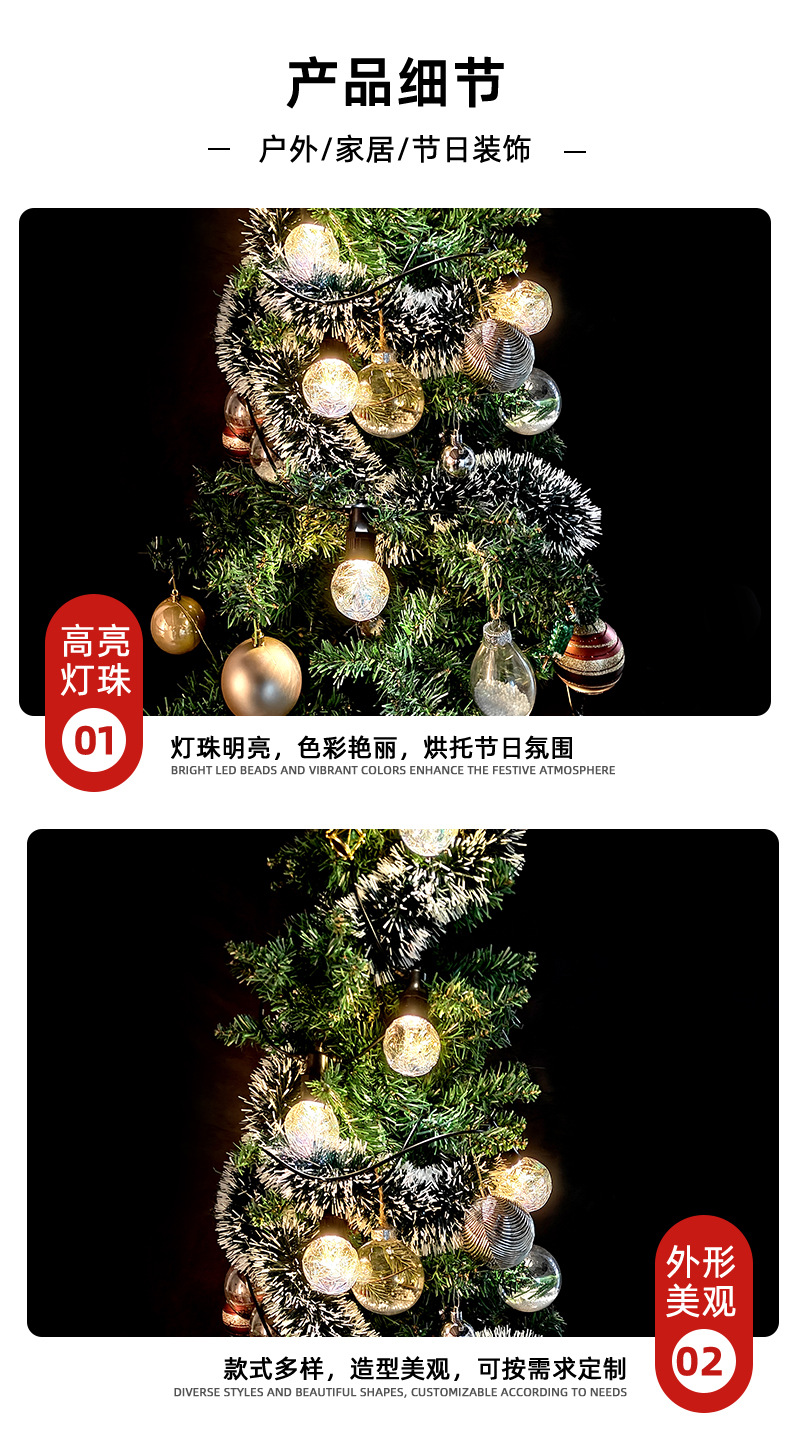 低压G50大灯泡串灯帐篷户外露营防水led氛围天幕装饰庭院布置灯串详情5
