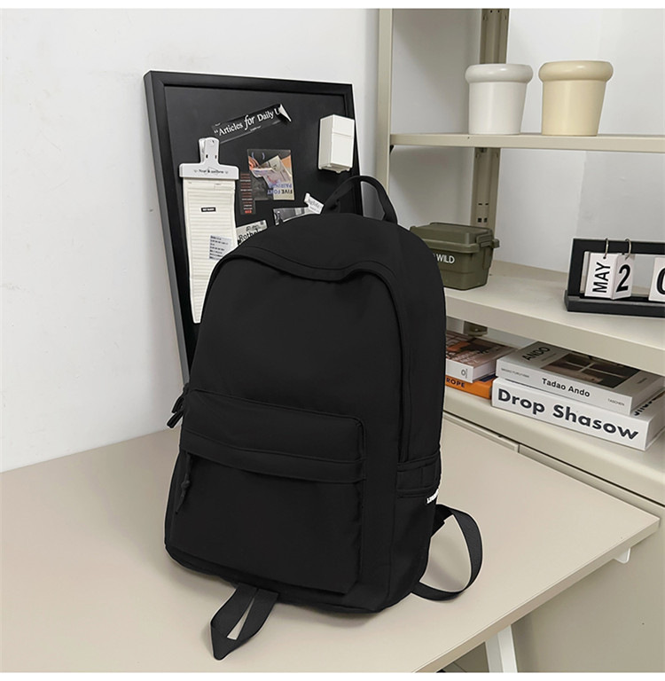 跨境2024新款男简约高中大学生双肩包女休闲大容量初中生旅行背包详情38