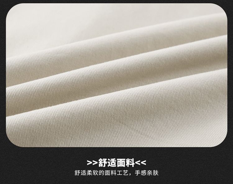 新款立领夹克男士春秋纯棉时尚休闲简约复古纯色外套男跨境亚马逊详情21