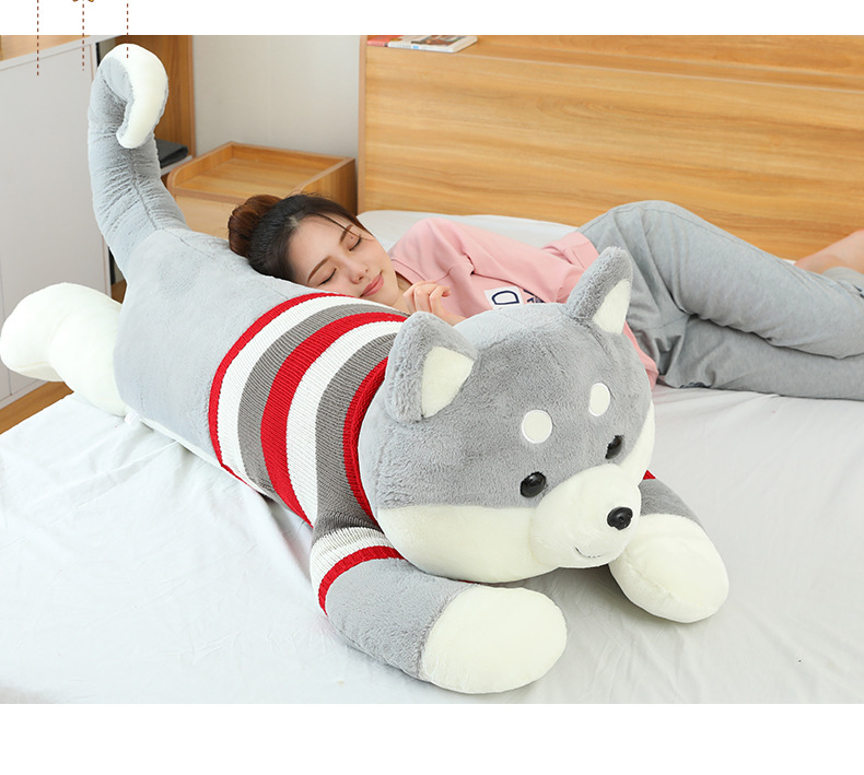 Factory direct supply of Shiba Inu plush toys, Pappa Dog throw pillows, long pillows, bed dolls and cute stuffed toys wholesale pic 11