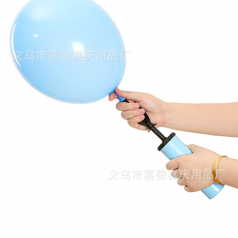 马卡龙色手推气筒 气球充气泵手推气筒气球打气筒详情14